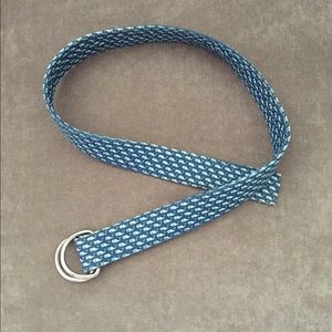 Vineyard Vines Blue Whale Ribbon Belt