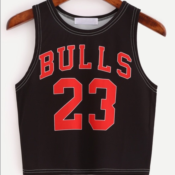 Tank Top w Red Lettering: Bulls 23