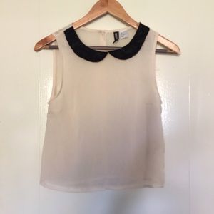 Crop Top with Collar