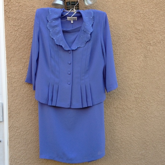 Danny & Nicole lavender jacket&skirt set