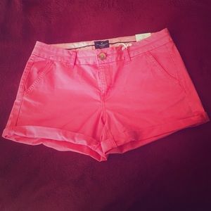 American Eagle low rise stretch shorts.