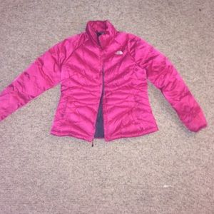 LARGE: Pink North Face (Winter Coat)