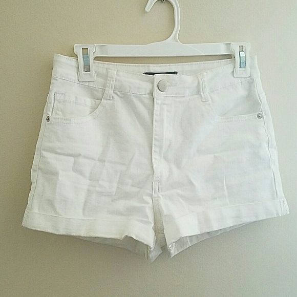 Forever 21 High-rise White Shorts