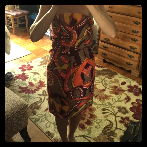 🤎 Merona strapless fall dress 🍂