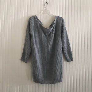 Slouchy Off the Shoulder Sweater Dress