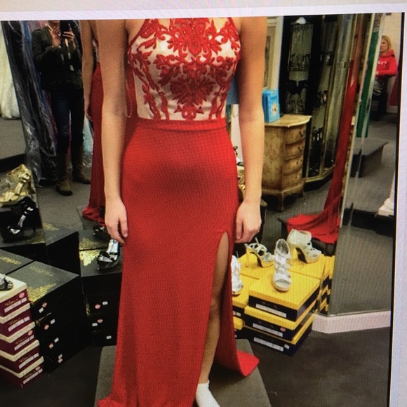 Red prom dress