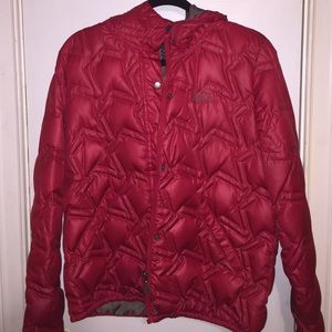 Red bomber vans jacket