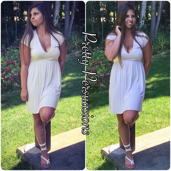 SOLD OUT 🌻NWT Light Gray Baby Doll Dress - Picture 2 of 4