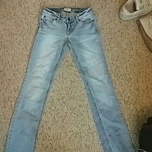 Light colored Chelsea bootcut jeans