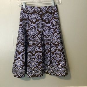 Lavender and chocolate skirt