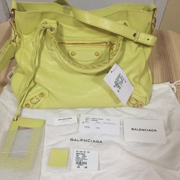 BALENCIAGA Giant 12 gold city handbag - Picture 3 of 5