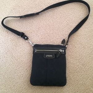Black Coach cross body bag