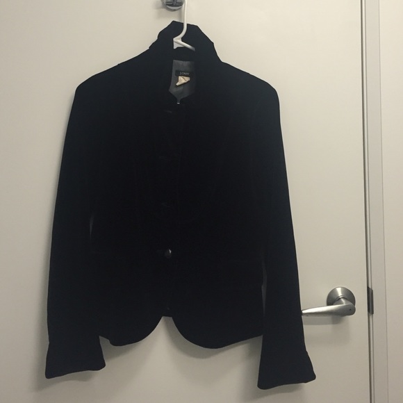 J Crew Black Velvet Blazer - Picture 2 of 3
