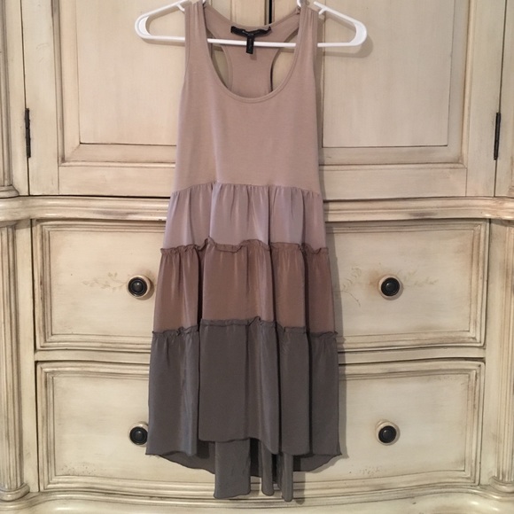 BCBGMaxAzria Petites High-Low Racer Back Dress