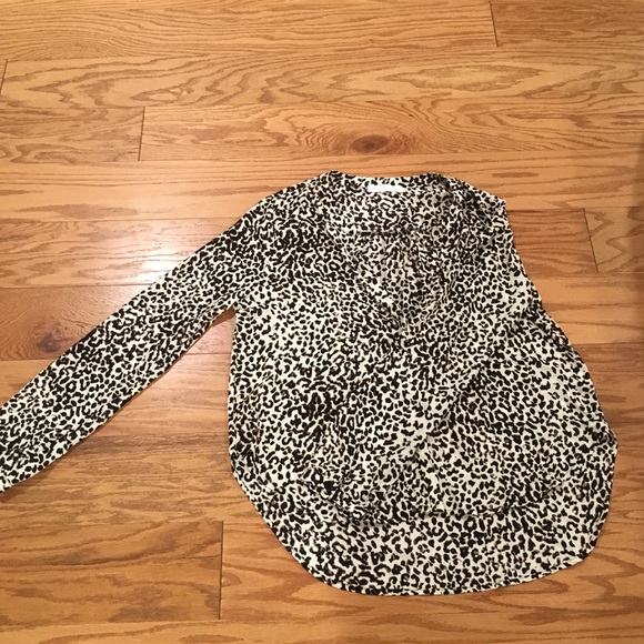 Lush leopard print blouse