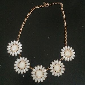 Flower statement necklace