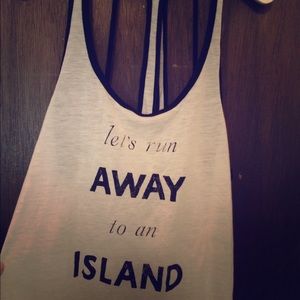 AERO strappy back tank top