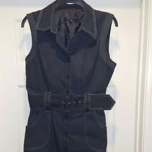 Casual Friday! Sleeveless denim dress