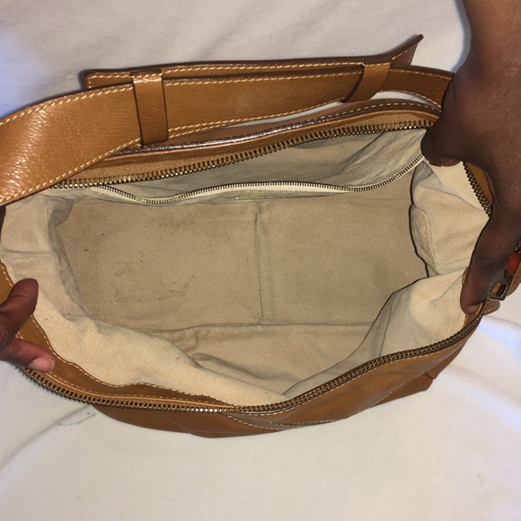 MARC JACOBS Dark Tan Large Leather Shoulder Bag - Picture 4 of 5