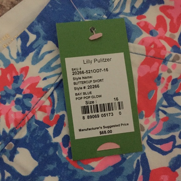 Lilly Pulitzer buttercup shorts NWT - Picture 2 of 3