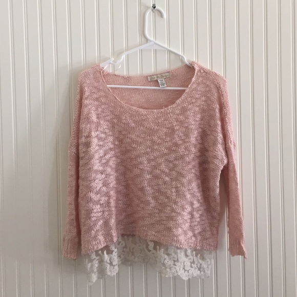 Peach Lace Sweater from LF