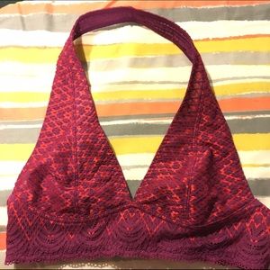 Free People Orange and Cranberry Bandeau