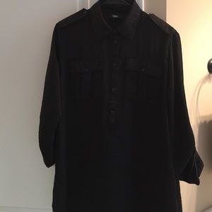 Silky Black Tunic