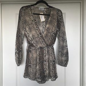 Snakeskin Romper - NWT