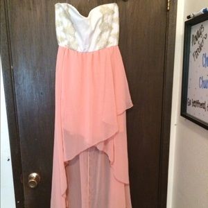 WORN ONCE high to low dress