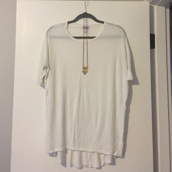 LuLaRoe white Irma Top