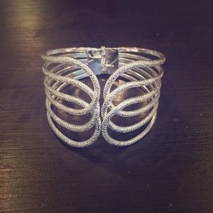 Infinity hinge cuff bracelet