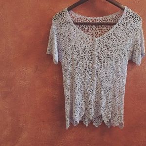Crochet Cardigan Short Sleeve