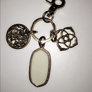 *RARE* authentic white stone Kendra Scott keychain