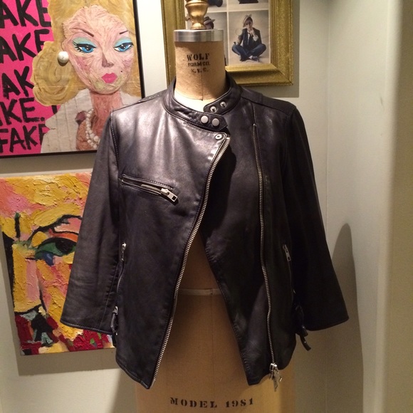 All Saints Leather Jacket - Picture 3 of 4