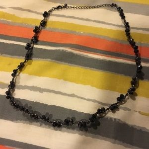 Black beaded necklace