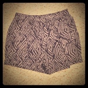 Tribal shorts with belt loops