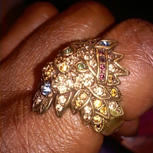 "HEIDI DAUS" Lions Jeweled Head NWNT