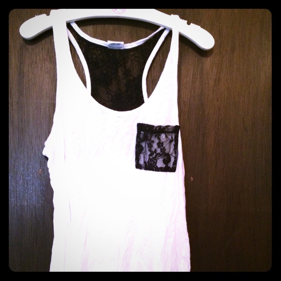 PINK lace tank top