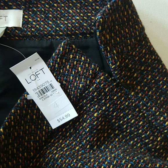 NWT LOFT | SPECKLED TWEED SKIRT - Picture 4 of 4