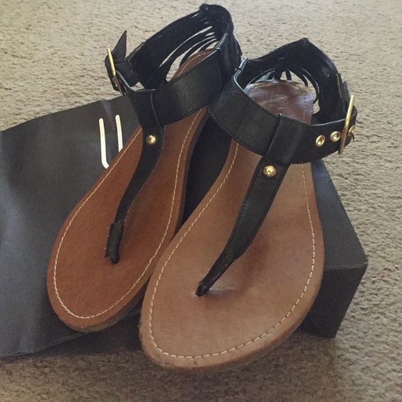 Cute Strappy Sandals with gold hardware