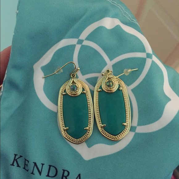 Kendra Scott teal earrings