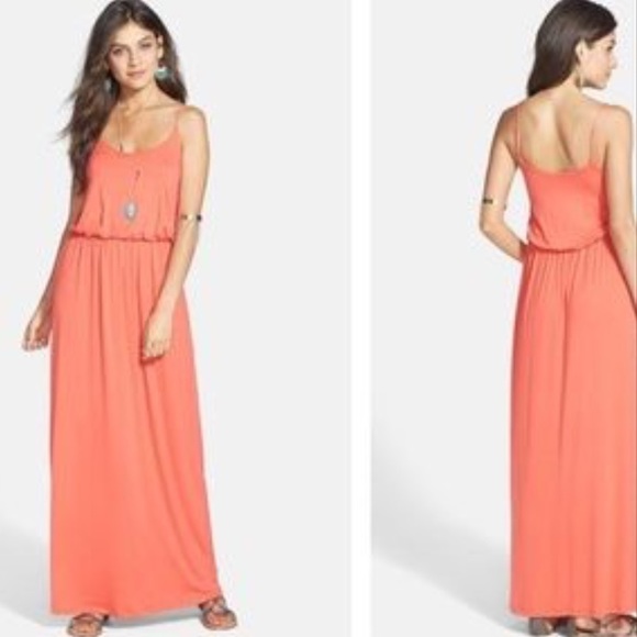 blouson maxi dress