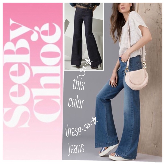 chloe flare jeans