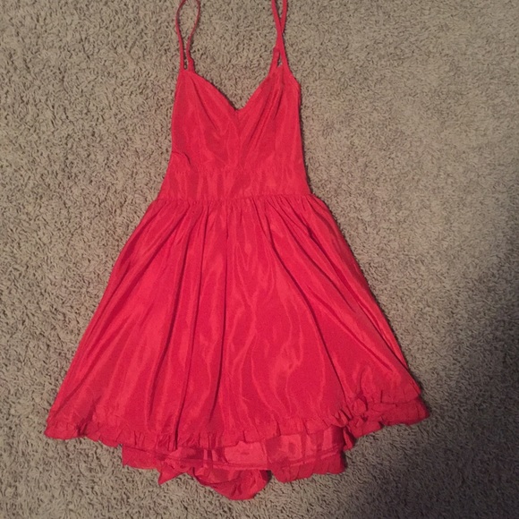 Red Backless Dress!