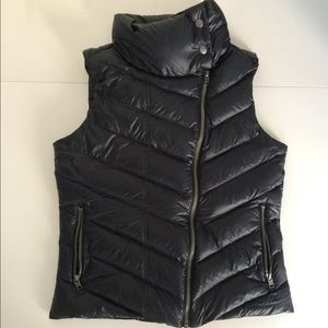 Black Patagonia Asymmetrical Puffer Vest