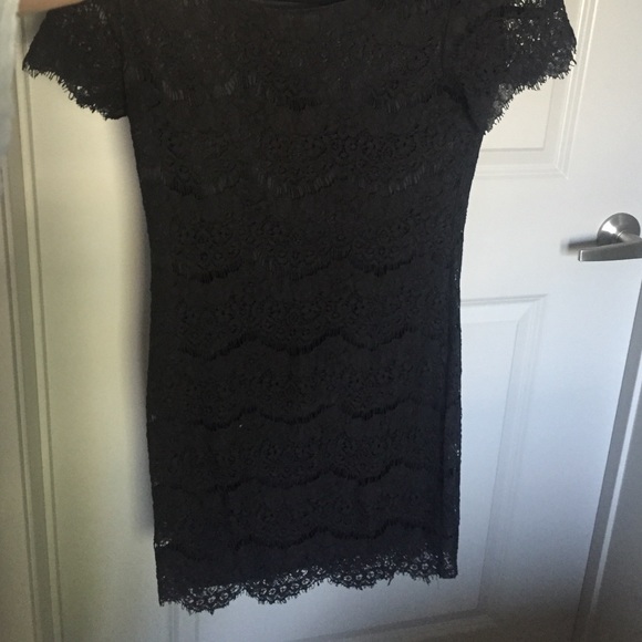 Black lace dress