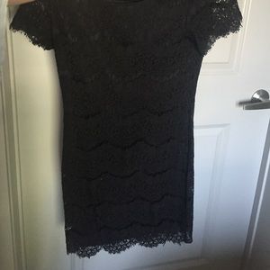 Black lace dress