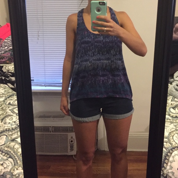 Blue / purple high-low tank