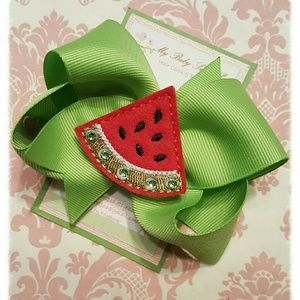 Hair bow - watermelon hair bow
