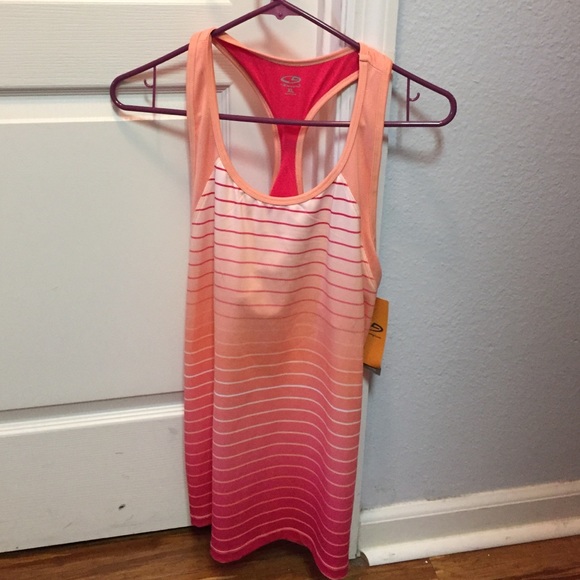 CHAMPION Tank Top with Inner bra NWT peach/pink XL